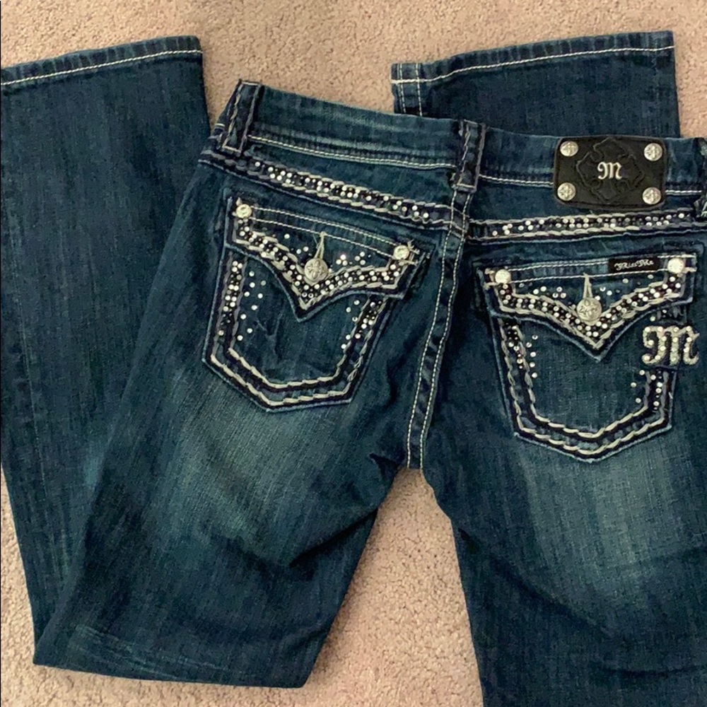 Miss Me boot cut rhinestone jean